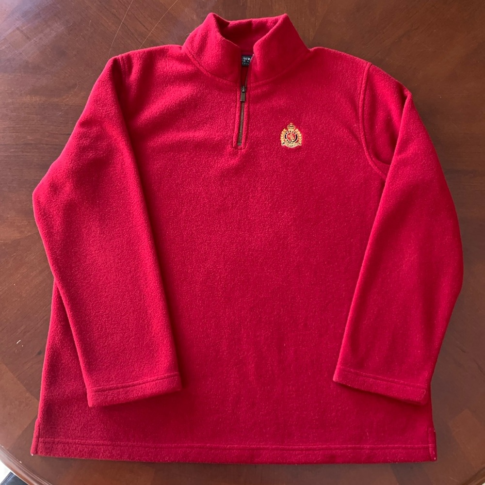 Lauren Ralph Lauren Fleece Popover Lauren Crest